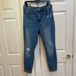 Banana Republic High-Rise Skinny Ripped Jeans